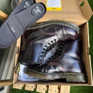 Dr Martens 1460 SR Atlas Leather Boots Oxblood Men 9 Women 10 UK 8 EU 42